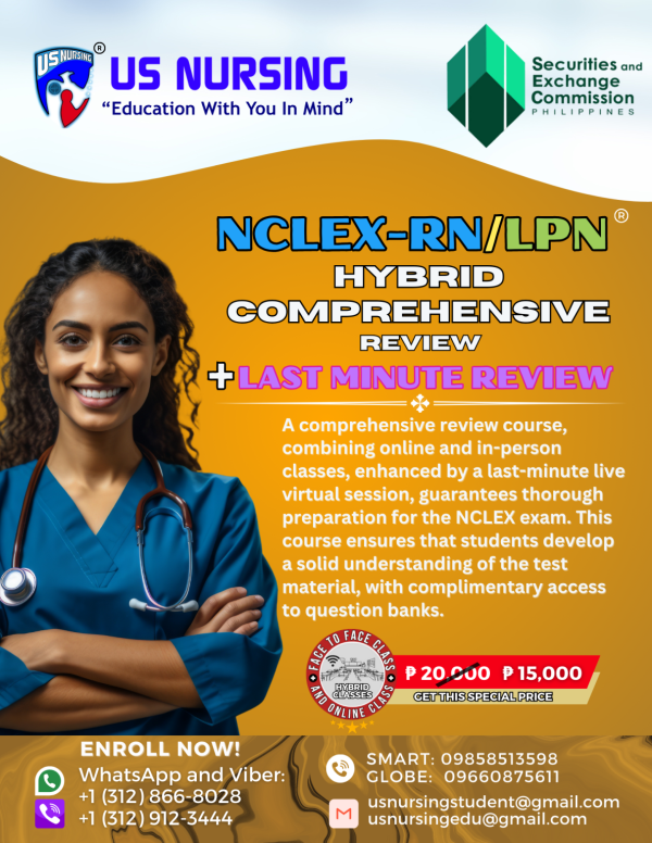 NCLEX RN/LPN COMPREHENSIVE REVIEW + LAST MINUTE REVIEW
